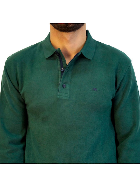 Polo Bluză cu mânecă lungă Verde