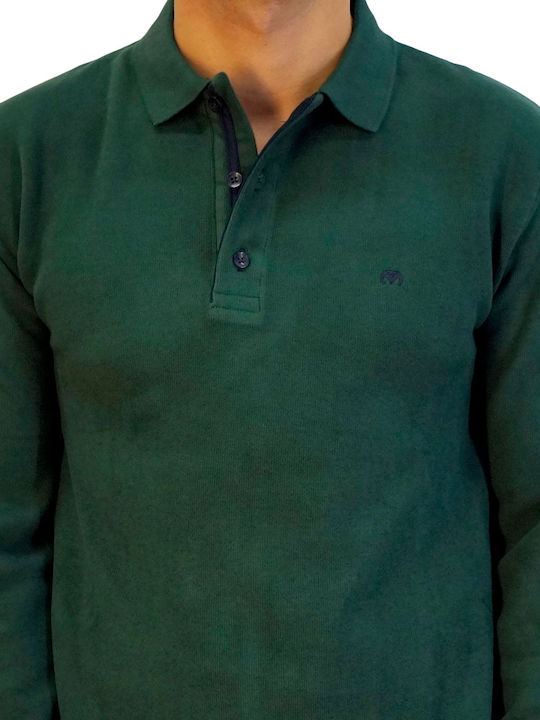 Polo Bluză cu mânecă lungă Verde