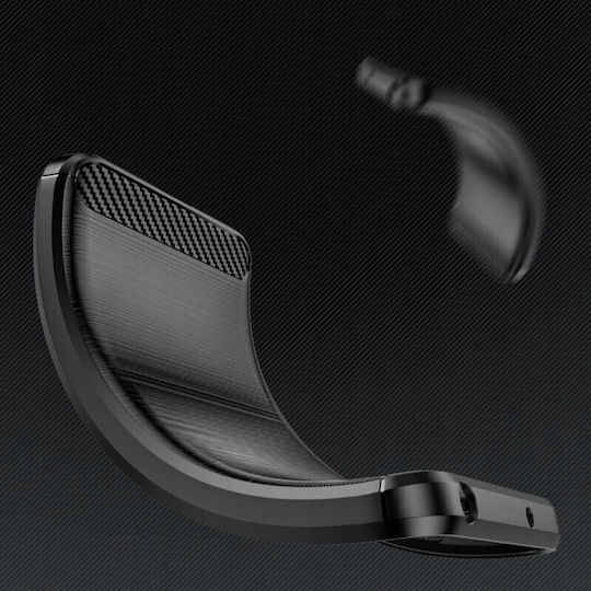 Techsuit Carbon Back Cover Σιλικόνης Μαύρο (Galaxy A34)