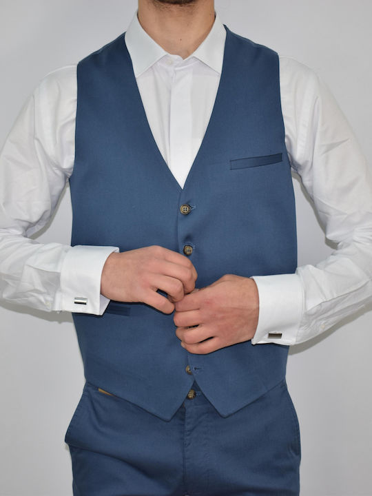 Herrenweste Blau