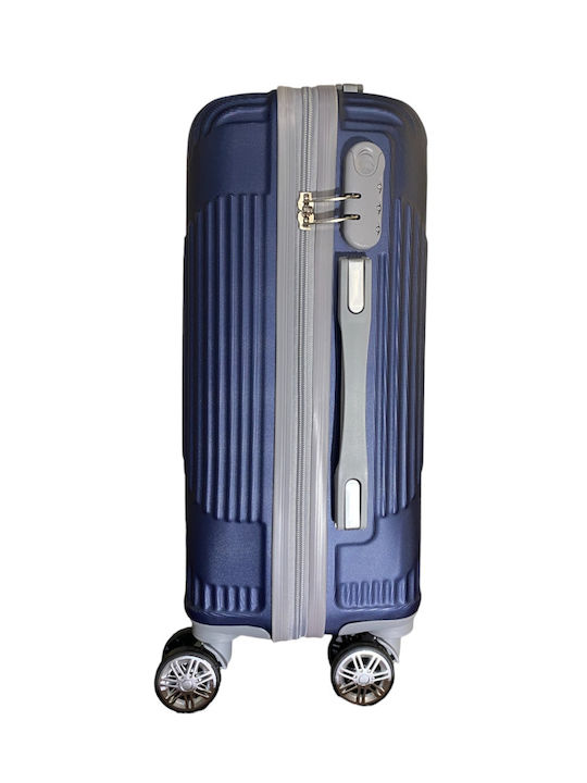 Ormi ESH029-2 Medium Travel Suitcase Hard Blue with 4 Wheels Height 65cm