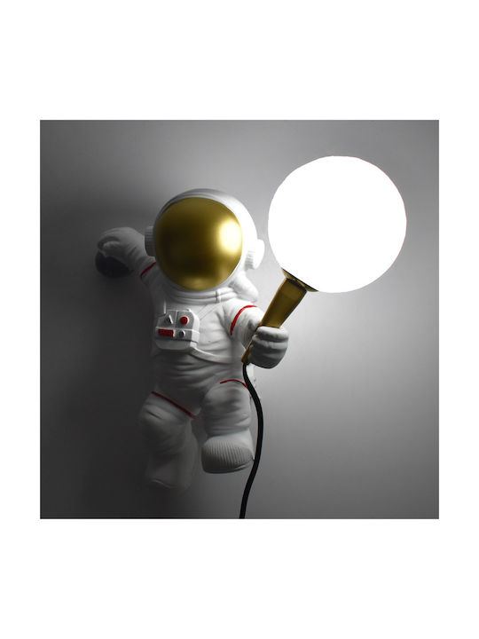 Lustră Decorativă Astronaut cu Soclu pentru Bec G9 Alb