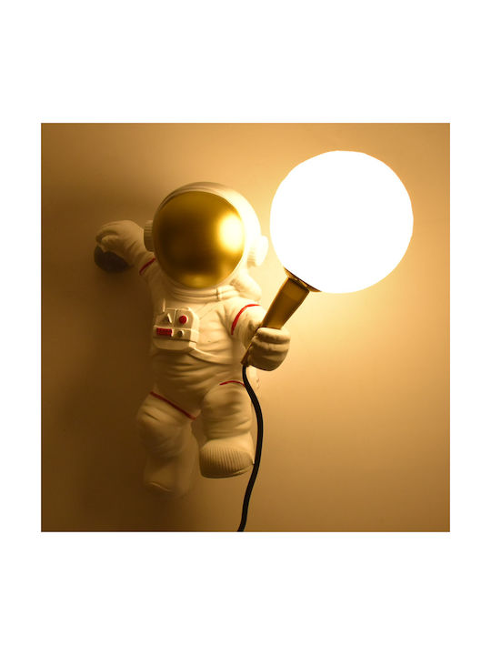 Lustră Decorativă Astronaut cu Soclu pentru Bec G9 Alb
