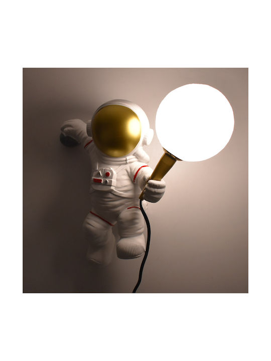 Lustră Decorativă Astronaut cu Soclu pentru Bec G9 Alb