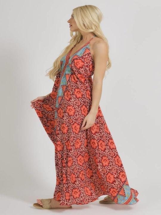 Ble Resort Collection Summer Maxi Dress Red