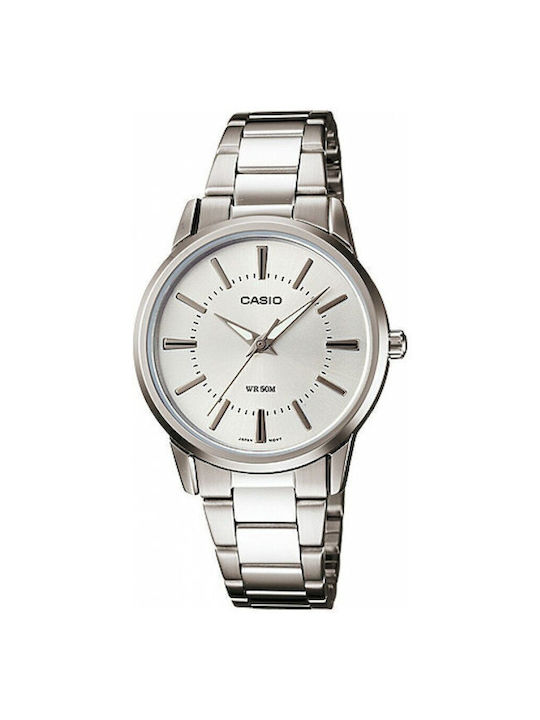 Casio Watch Battery with Silver Metal Bracelet