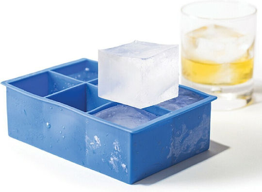 Hendi Ice Tray Cube Silicone 6 Slots Blue 679036
