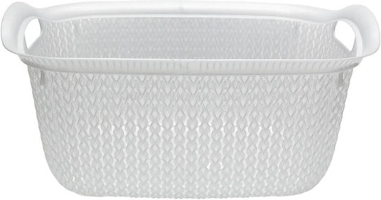 Sidirela Coș de Depozitare Plastic Alb 50x37x23cm 1buc