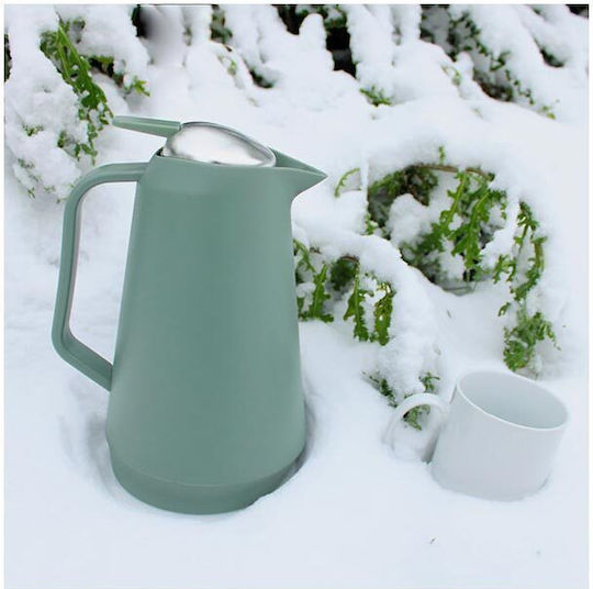 Plastic Thermos Bottle Jug 1L Green