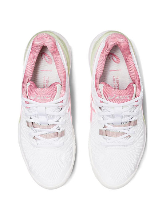 ASICS Gel-Resolution 9 Γυναικεία Παπούτσια Padel για Όλα τα Γήπεδα White / Fruit Punch