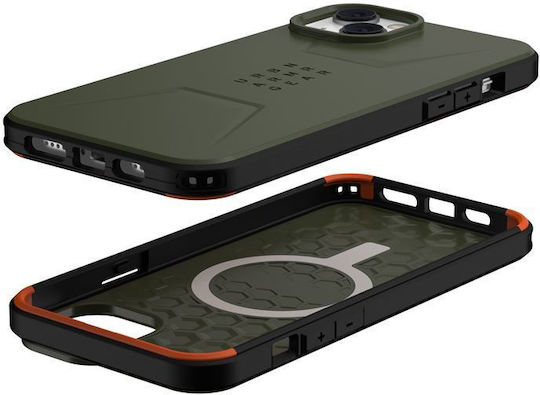 UAG Civilian MagSafe Back Cover Σιλικόνης Olive (iPhone 14 Plus)