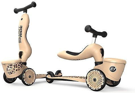 Scoot & Ride Kids Scooter Highwaykick 1 3-Wheel with Seat for 1-5 Years Beige