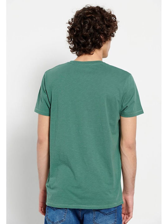 Garage Fifty5 T-shirt Bărbătesc cu Mânecă Scurtă Verde