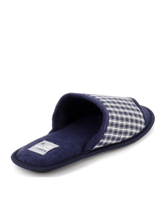 Χειμερινές Ανδρικές Παντόφλες με Σχέδια Navy Blue
