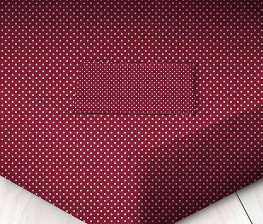 Marwa Sheet Semi Double with Elastic 120x200+25cm. Dots Red Dots 018