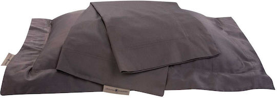 Greenwich Polo Club 2256 Σεντόνι Υπέρδιπλο με Λάστιχο 160x200+35εκ. Γκρί Σκούρο