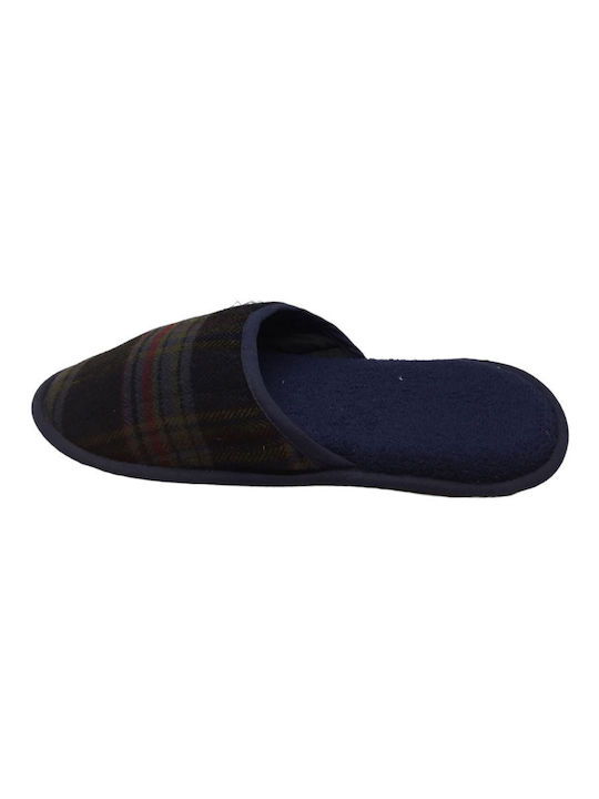 Men's Terry Slippers Navy Blue