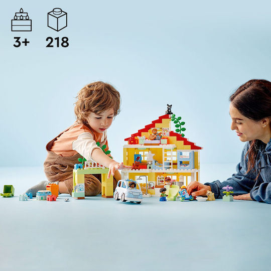 LEGO Duplo 3 in 1 Family House for Ages 3 and Up 218 Pieces