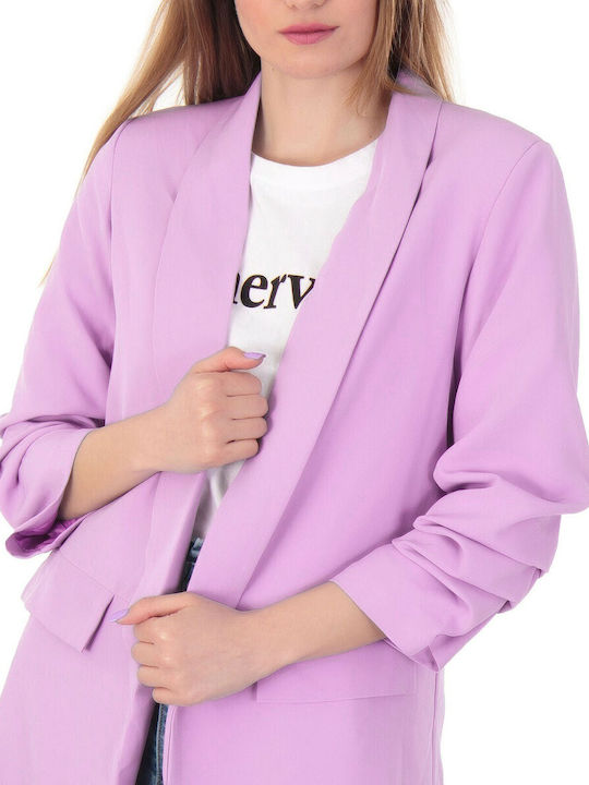 Silia D Long Women's Blazer Purple