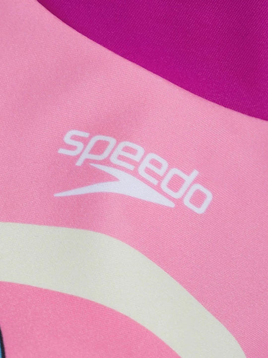 Speedo Παιδικό Μαγιό Μπλούζα με Μακρύ Μανίκι Φούξια