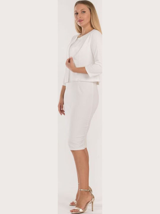 BelleFille Short Women's Blazer White