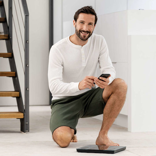 Beurer BF500 Smart Bathroom Scale with Body Fat Counter & Bluetooth Gray