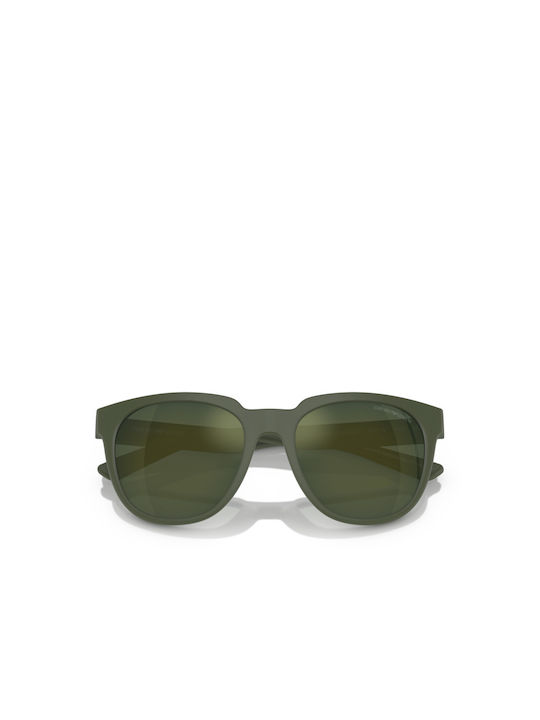 Emporio Armani Men's Sunglasses with Green Acetate Frame and Green Mirrored Lenses EA4205 50586R