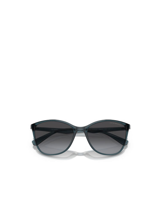 Emporio Armani Women's Sunglasses with Blue Plastic Frame and Gray Gradient Lens EA4073 59188G