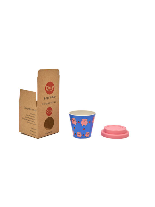 QuyCup Becher Kunststoff Blau 90ml