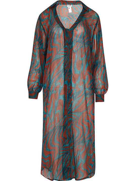 Bluepoint Brown Beachwear Caftan