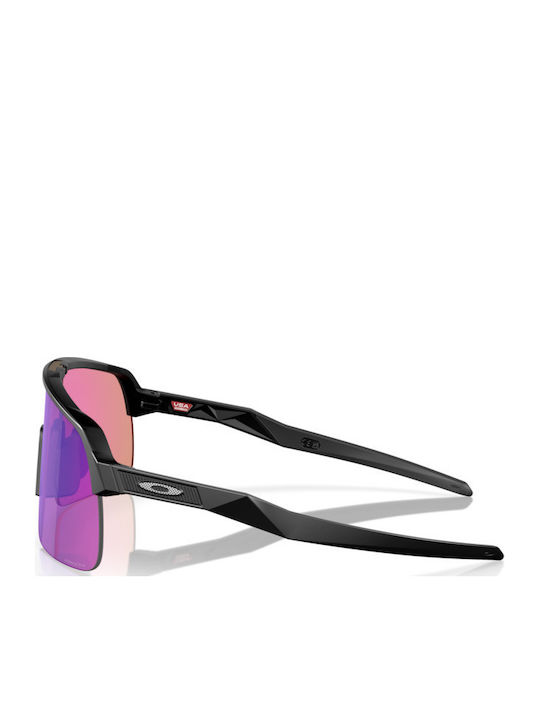 Oakley Sutro Lite Unisex Sunglasses with Black Metal Frame and Multicolour Lens OO9463-49