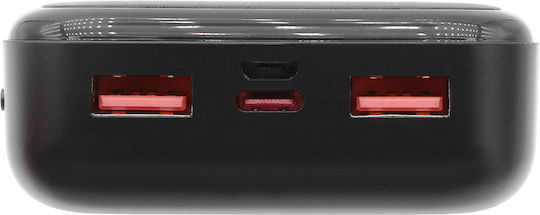 Cameron Sino HYG061 Power Bank 20000mAh με 2 Θύρες USB-A Μαύρο