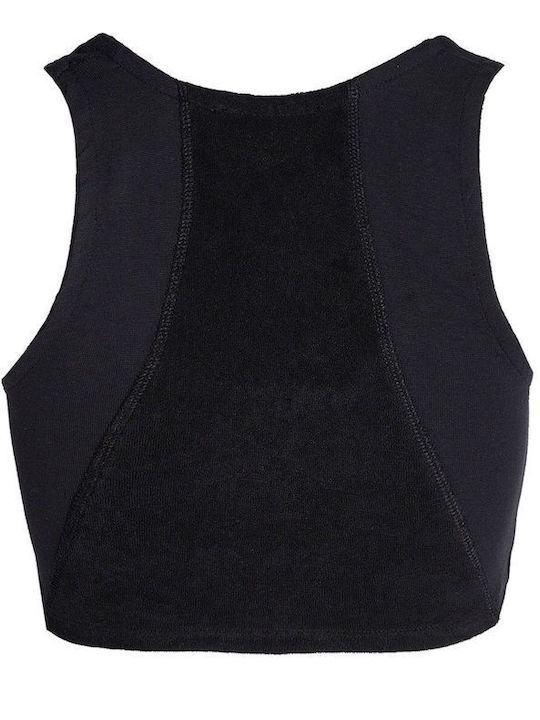 SugarFree Crop Top pentru copii Fără mâneci Negru