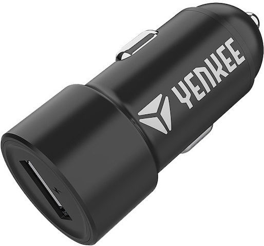 Yenkee 3.0 Încărcător Auto 18W 5A Încărcare Rapidă cu un Port: 1xUSB Negru Culoare