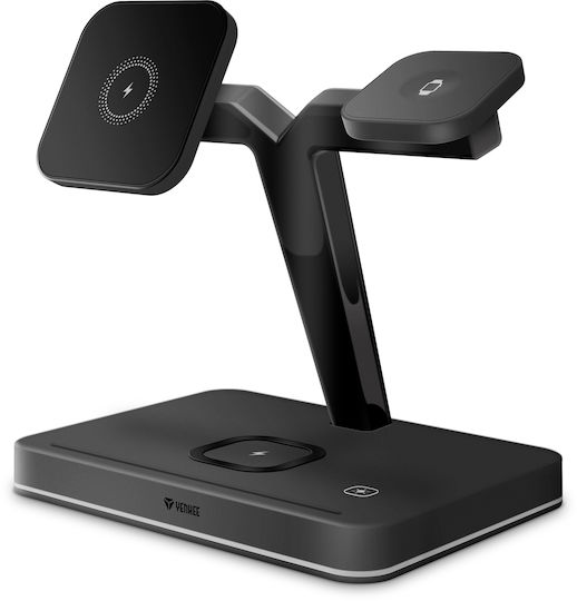 Yenkee Ασύρματος Φορτιστής (Qi Pad) 15W Μαύρος (YAC 5320)