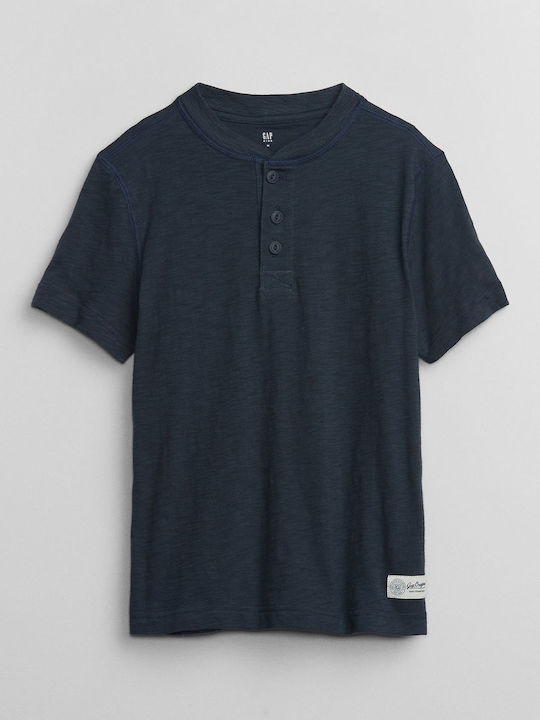 GAP Kids Blouse Short Sleeve Navy Blue