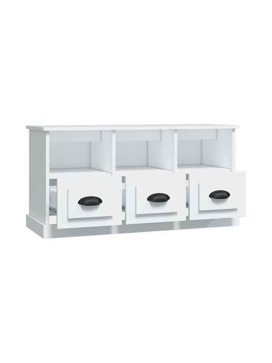 TV-Möbel Hölzernes Weiß L100xB35xH50cm