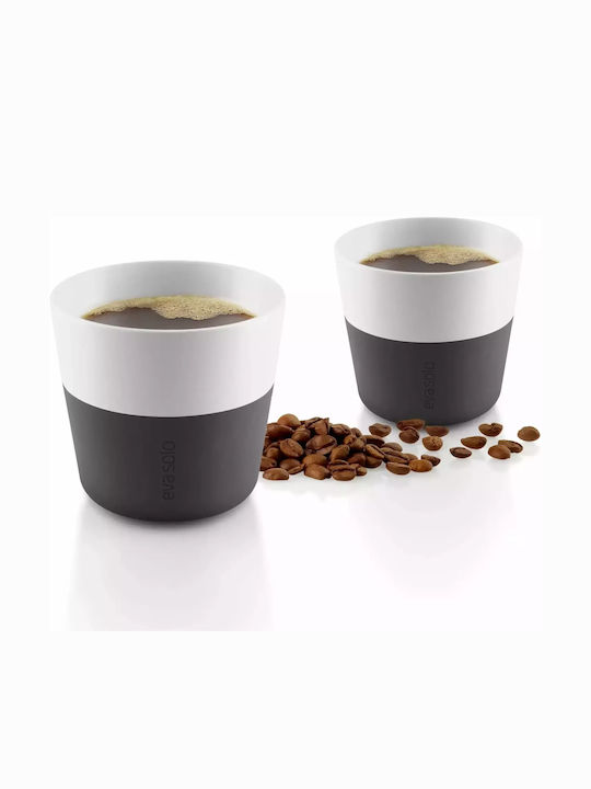 Eva Solo Σετ Φλιτζάνια Καφέ από Πορσελάνη Μαύρα 230ml 2τμχ