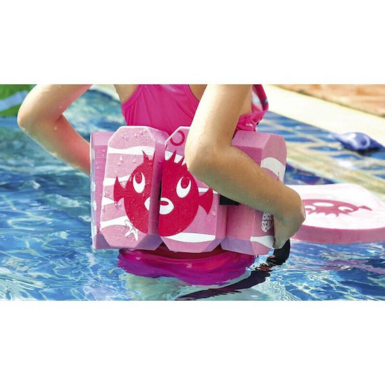 Beco Aqua Belt Ζώνη Κολύμβησης για 2-6 ετών με 5 Τουβλάκια 15.5x7.5x5εκ. σε Ροζ Χρώμα