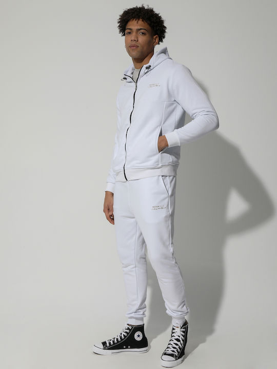 Tresor 6669 Men's Sweatpants with Rubber White