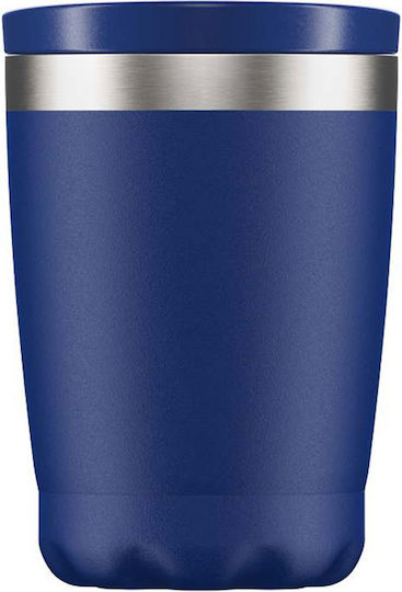 Chilly's Chilly's Coffee Cup Thermos Bottle Stainless Steel BPA Free 340ml Blue