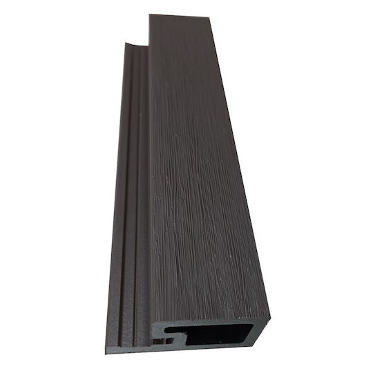 Showood Ограда Deck за Градина от PVC (ПВЦ) 2.5x4.9x290бр 1бр Gray