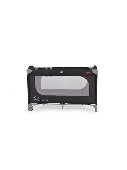 Cangaroo Skyglow Playpen 2 Levels with Mattress Black 125x62cm