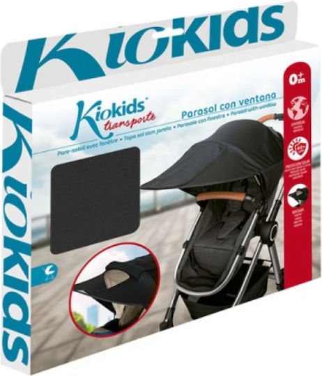 Kiokids Sonnenschirm Kinderwagen Schwarz