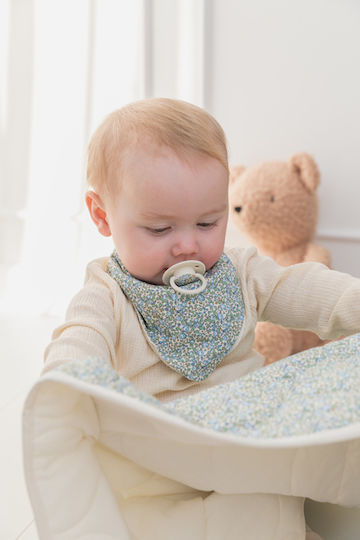 Bibs Chamomile Lawn Μπαντάνα από 100% Βαμβάκι με Κουμπί με Τσέπη Violet Sky