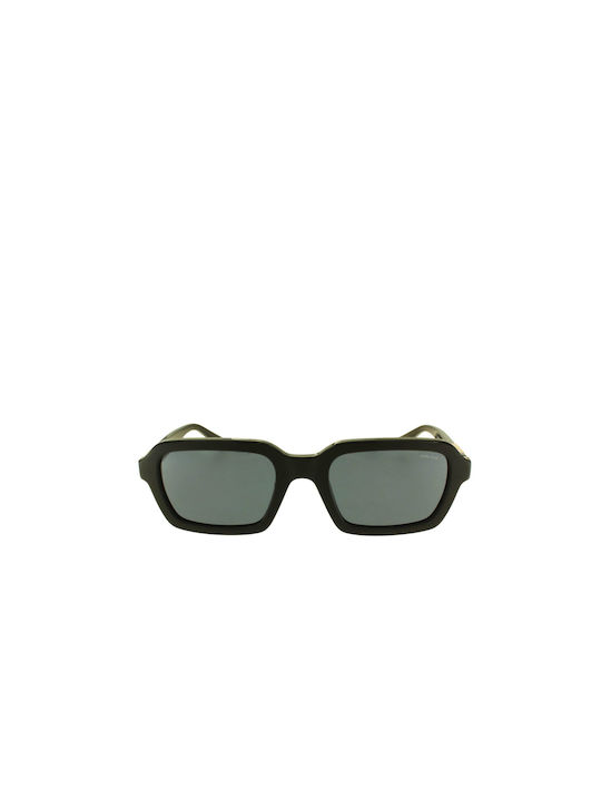 Police Men's Sunglasses with Black Plastic Frame and Black Lens SPLL14 0700