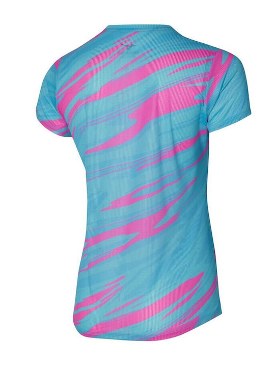 Dryaeroflow Graphic Γυναικείο Αθλητικό T-shirt Fast Drying Τιρκουάζ
