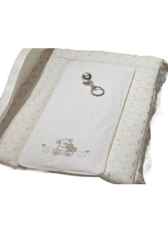 Funna Baby Στρωματάκι Lovely Bear από Ύφασμα Cream 50x80cm