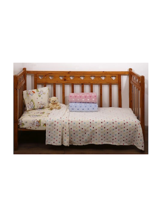 Viopros Κουβέρτα Fleece Μπεζ 155x220εκ.