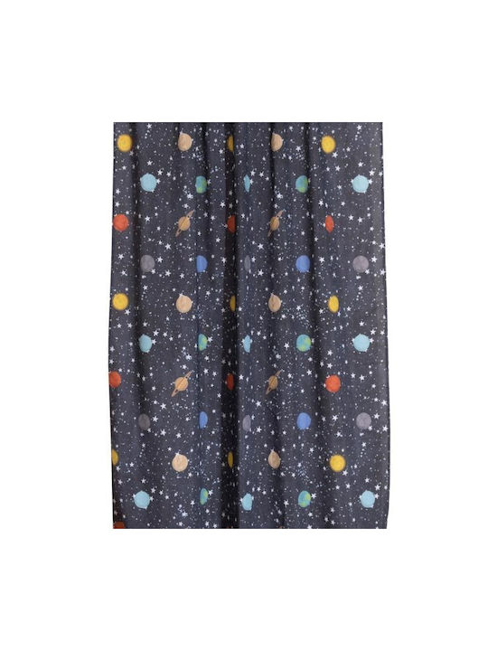 Viopros Kids Rod Pocket Curtain Jupiter Gray 664116 280x270cm